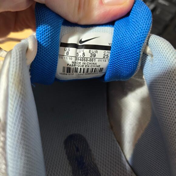 Nike Initiator Womens Size 8 Athletic Running Shoes Sliver Gray Blue White EUC - Picture 10 of 10